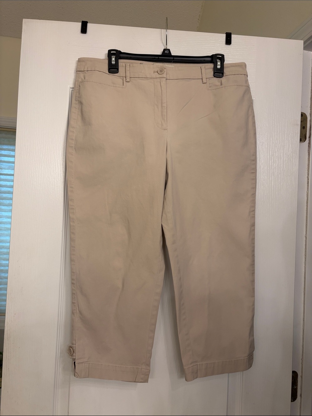 Talbots Beige Cropped Chino Pants